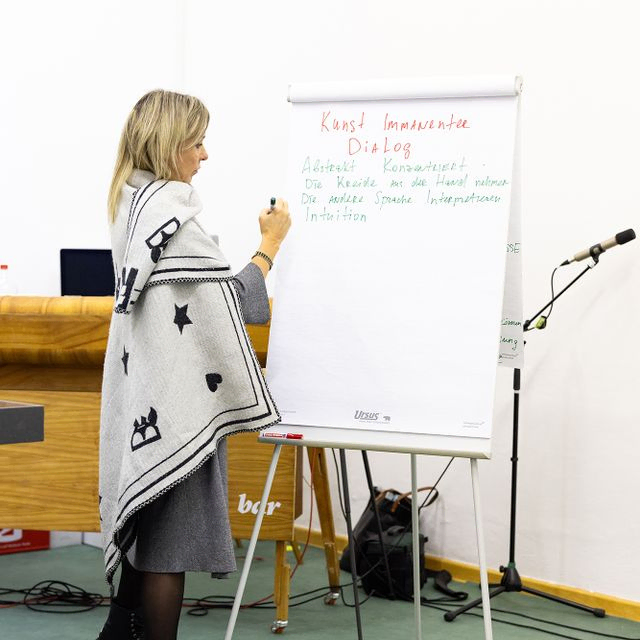 Workshop Begriff Findung - Dialog, kunstimmanenter Dialog