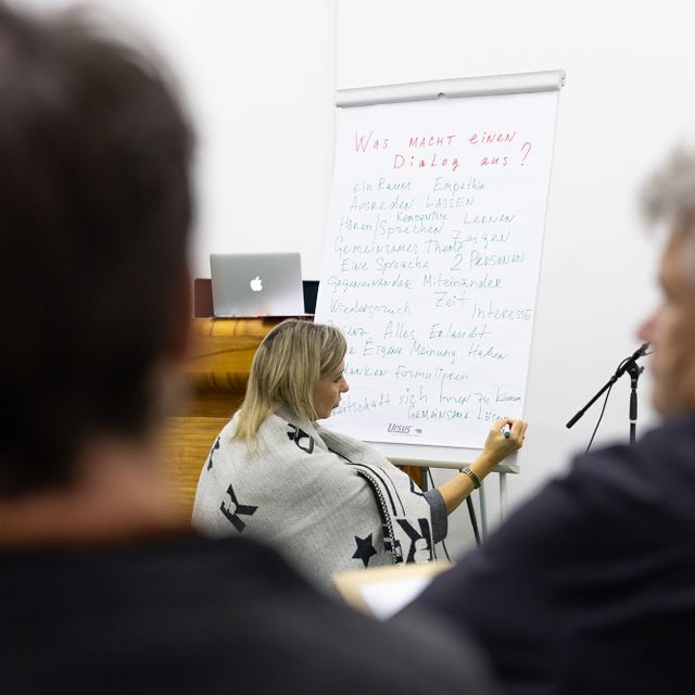 Workshop Begriff Findung - Dialog, kunstimmanenter Dialog