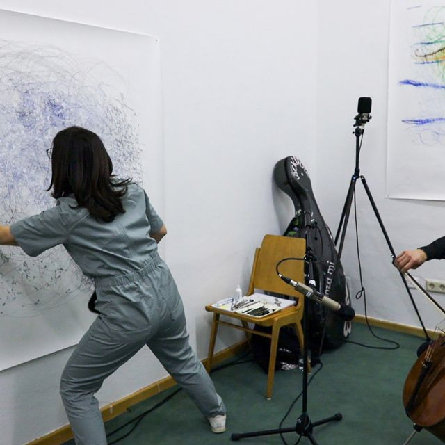 trans-Art Performance mit Astrid Rieder und Sebastian Jolles